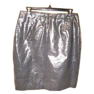 David Benjamin Leather Skirt